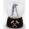 3-45-68 2 Great Snow Globes Souvenir Ruhrpott Transport Tower Charcoal