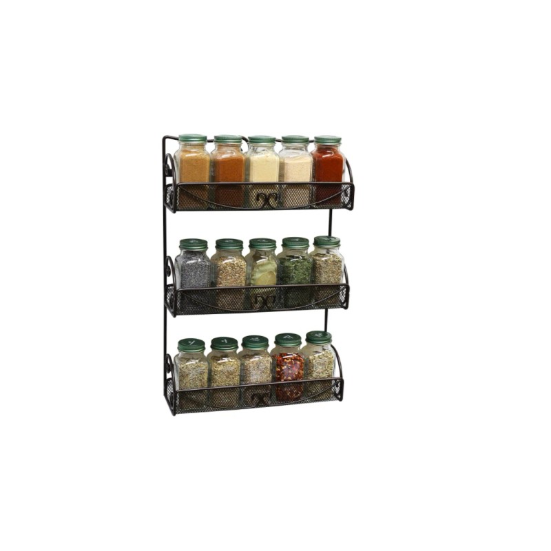vic_space1 3 Tier Kitchen Rack Wall Mount Spice Holder Shelf