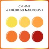 CANNI- JUEGO DE ESMALTES DE UÑAS EN GEL AMARILLO DE