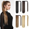 Yamel Ponytail Extension Medium Brown Long Straight 20 Inch Upgrade