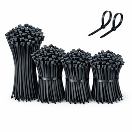 Cinchos de nylon autobloqueantes resistentes para organizar cables en hogar, oficina, auto y jardín. Bridas multiusos duraderas, seguras y de alta res