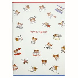 Coco-chan Greeting Life A5 Notebook, Talking Coco, RYN-1009, White