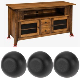 SING F LTD 24pcs M8 Adjustable Furniture Leg Leveler 8mm x 1.25 Screw-in Leveling Feet Glides Furniture Glide Leveling Feet Floor Protector Black