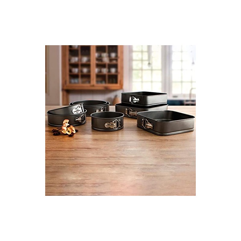 Quid Sweet Grey 28 cm Square Removable Steel Baking Tin