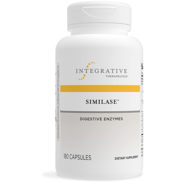 Integrative Therapeutics - Similase - Physician Developed Digestive Enzymes for Women and Men - Vegan - 180 Vegetable Capsules