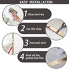 Lunghaa Peel and Stick Metal Finish Molding Trim, Stainless Steel