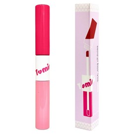 Tomini Dual Juicy Lip Gloss 10g, baby pink + cherry pink, 1 piece / 투미니 듀얼 쥬시 립글로스 10g, 베이비핑크 + 체리핑크, 1개