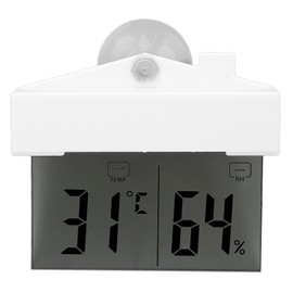Indoor Hygrometer Thermometer LCD Screen High Accuracy Room Temperature Monitor Humidity Meter with Suction Cup