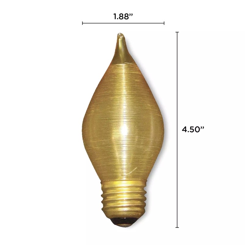 Bulbrite 431140 C15 Spun Thread Chandelier Bulb Medium Base E26