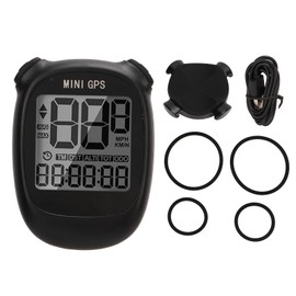 Bike Speedometer Backlit Large Display Cordless GPS Bike Computer Black for Outdoor Riding