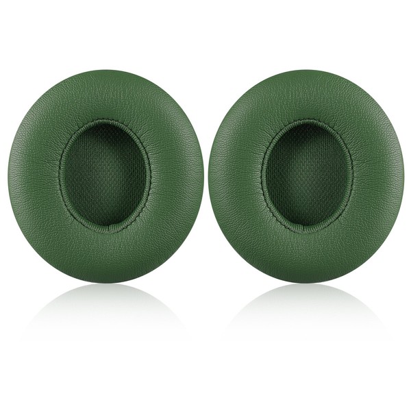 Beats Solo 2 / 3 Wireless Earpads - JECOBB Replacement Ear Cushion Pads with Protein Leather and Memory Foam for Beats Solo 2.0 / 3.0 Wireless On Ear Headphones ONLY (Turf Green)