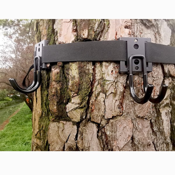 AUSCAMOTEK Treestand Strap Hangers with Metal Hooks for Tree Stand Platform Sadle Hunting Gears