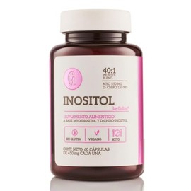 Myo & D-Chiro Inositol 40:1 60 Cápsulas | 450 mg por Porción | Rinde 30 Días | Suplemento Alimenticio | Goltee