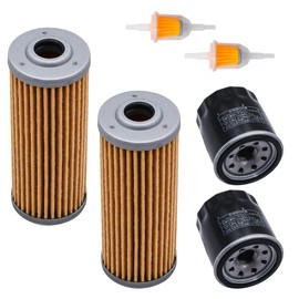 JDLLONG 2 Pack M801101 8970713480 Fuel Filter CH10479 Compatible with John Deere 655 755 756 770 790 850 855 900 950 1050 with M806418 Oil Filter