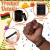 100 Sets Kwanzaa Silicone Bracelet Bulk African Rubber Wristband