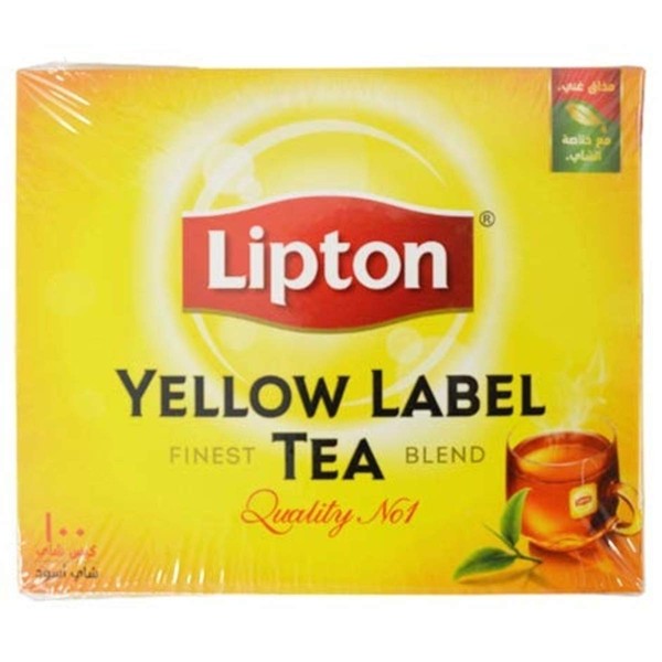 Lipton Yellow Label International Blend 100 Tea Bags (Pack of 4)