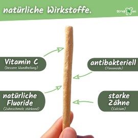 Scrupmi® Miswak Toothbrush I Pack of 4 Toothbrush Wood I Highest Quality / 100% Natural & 0% Plastic / Vegan, Reusable & Biodegradable / Brush Teeth Anytime & Anywhere