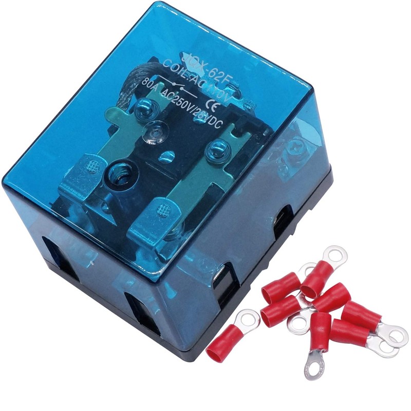TWTADE/JQX-62F-2Z Coil Voltage AC 110V 80A DPDT Electronmagnetic Relay,High Power