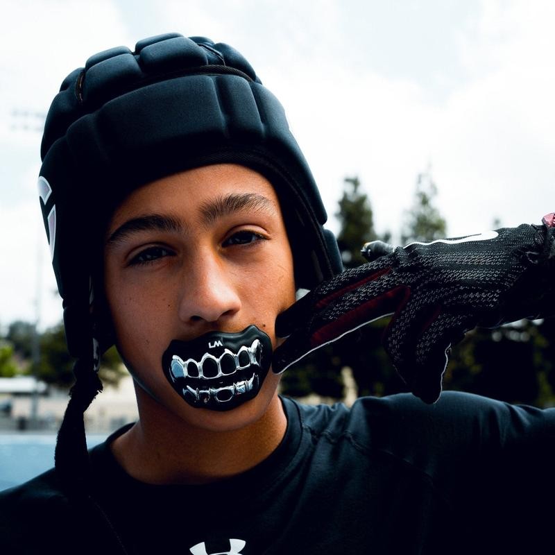 3D CHROME GRILLZ - Lip Protector Mouthguard - Color: Black