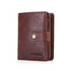 Contacts Men's Bi-fold Wallet, Leather, Wallet, Genuine Leather, Large Capacity,