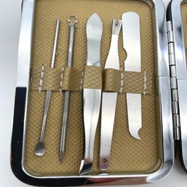 Mephistoer 8-Piece Nail Clipper Gift Set - Ocher Color
