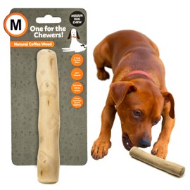 Petopedia 1x High Density COFFEE WOOD Dog Chew Toy NATURAL Tough Dog Toys Wood KNOTS Branch Chewing Stick Dog Toys Indestructible dog toys for Boredom Dog Stick Toy (Medium (Pack of 1))