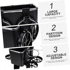 Gatuida Car Armrest Storage Box Console Organizer with Cup Holders for Car Accessories Sleek Design for Easy Installation and Space-Saving for Vehicle Organization