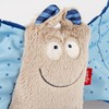 sigikid 38792 Boys' Cuddle Blanket with Blue Dog Design Beige