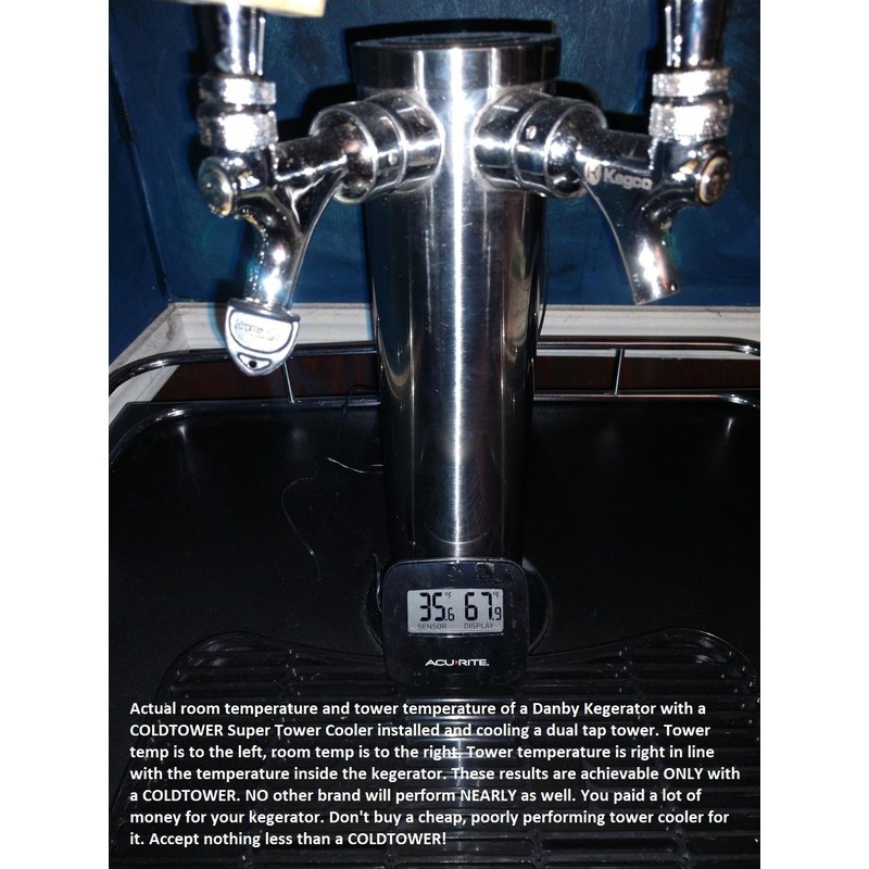 Coldtower Kegerator Super Tower Cooler (Upgraded for Maximum Cooling)
