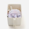 KEYUCA Handled Storage Box, Kitchen Storage (with Handle) Off-White, Small