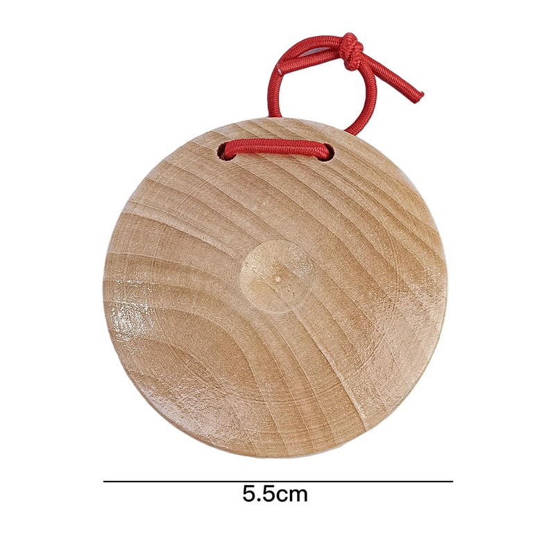 Sarini 4Pcs Wooden Castanets Finger Clackers Clappers Education Clappers Percussion
