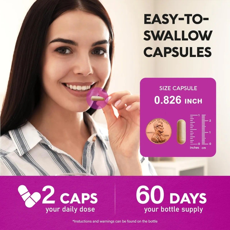 Resveratrol + Berberina + Quercetina Con 120 Caps. Hecho Usa