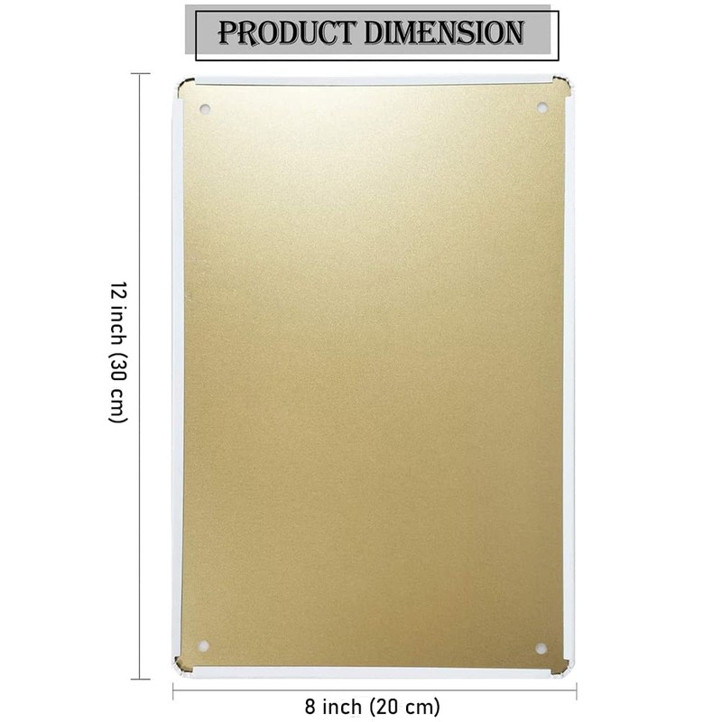 Yunking Metal Tin Laundry Room Print, 8x12 inch Decorative Signage