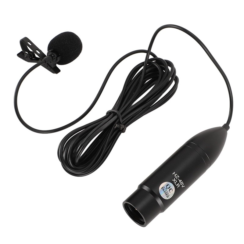 Lavalier Microphone, Noise Reduction Lapel Microphone for Interview Recording, Directional