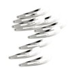 perfeclan 10/50er Silber Metall Haarclips mit Wassertropfenform, silber, 7cm 10pcs