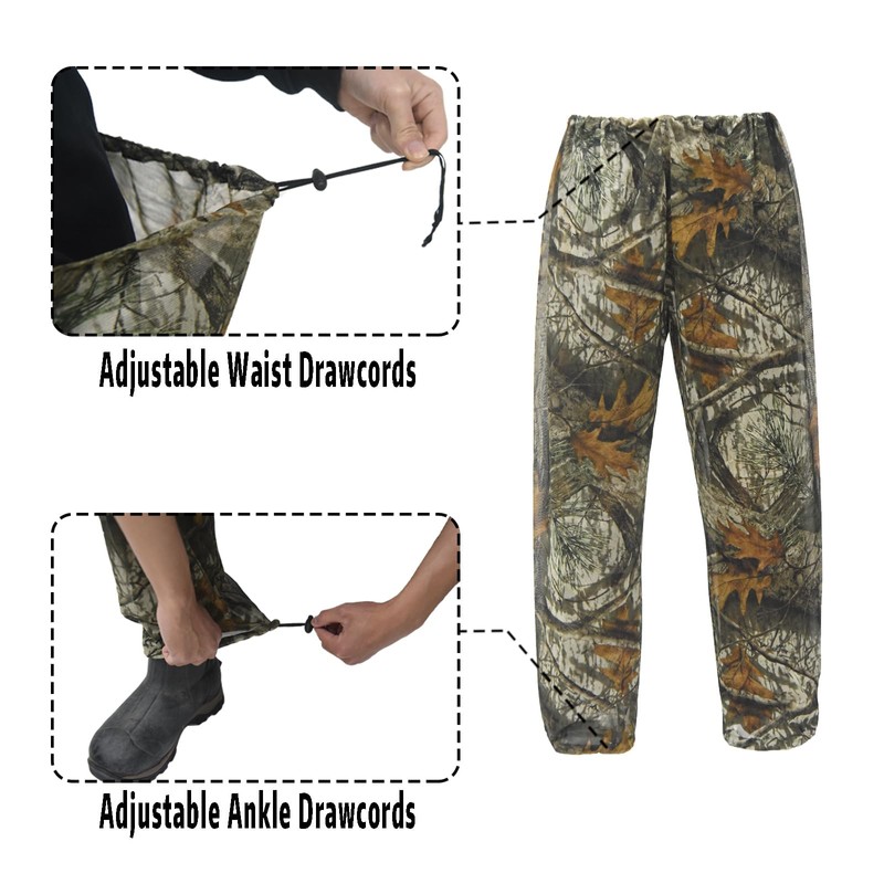 LOOGU Mosquito Suits, Net Bug Pants & Jacket Hood Sets