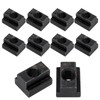 S SYDIEN T Slot Nuts 10pcs, M10 Threads Black Oxide