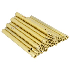 20PCs Hand Electric Drill Bit Brazing Hole Opener Gold 6mm for Glass / Ceramic Tiles / Granite