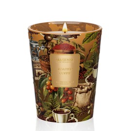 M&SENSE Roasted Coffee Scented Candle, Soy Natural Wax Candles, 14.1oz 60H Burn Time Slow Burning, Stress Relief Home Fragrance Housewarming Gifts