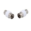 Coaxial TV Aerial Connector, 2 Pieces TV Aerial Female to