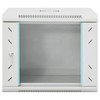 vidaXL 9U Wall Mounted Network Cabinet 19" IP20 20.9"x15.7"x17.7" Gray