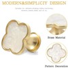10 Pack Brass Four-Leaf Clover Knobs Handle, Gold Drawer Dresser