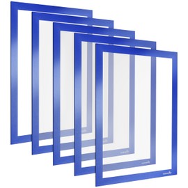 POPPSTAR 5x Magnetic Information Frames A4 Height 32.4 cm Width 23.7 cm Blue