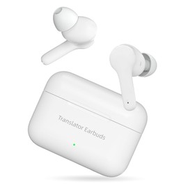 Wooask M6 Language Translator Earbuds 74 Languages & 70 Accents Online and Offline 97% High Accuracy Works with iOS & Android Devices(Offline in 8 Languages)