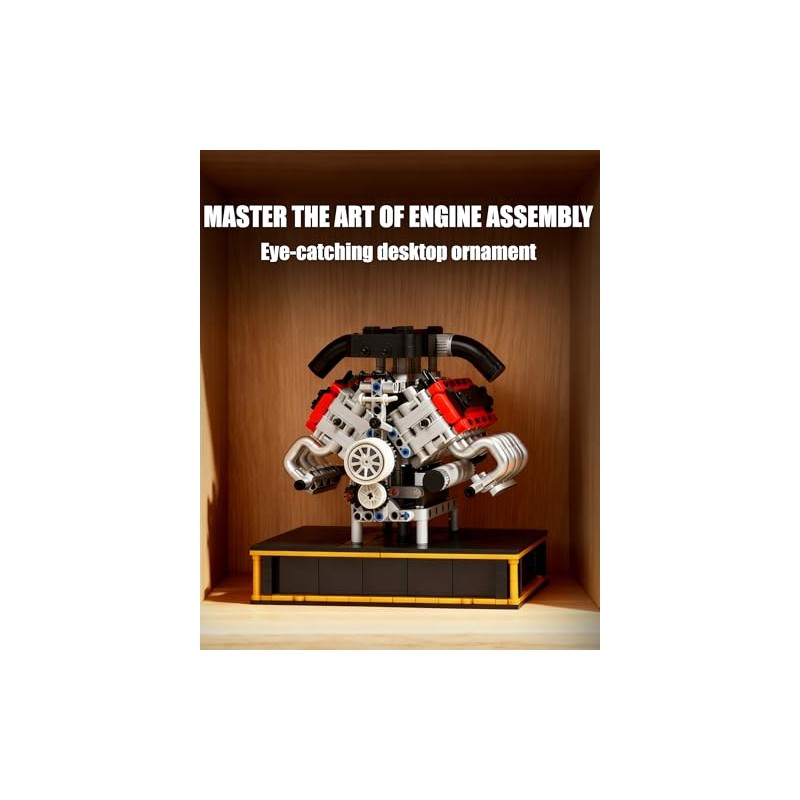 V8 Engine Building Set, Build Your Own Mini V8 Model