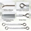 HOME MASTER HARDWARE Eye & Eye Turnbuckles for Cables Wire,Adjustable