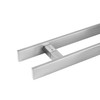 HONGYUN 48-Inch Long Square Door Pull Handle with Solid Standoffs,