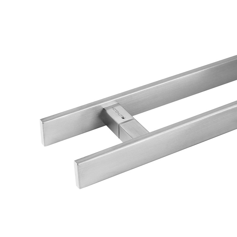 HONGYUN 48-Inch Long Square Door Pull Handle with Solid Standoffs,