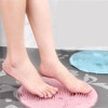 Circular Foot Scrubber & Massager for Heel & Callus Care Shower Light Pink