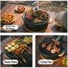 Naturehike Charcoal BBQ Grill with Heat Proof Mat, 11.8 INCH